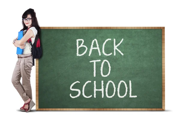 Female student back to school 1 — Stock Photo, Image