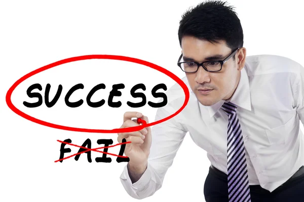 Businessman choose to success — Stock Photo, Image