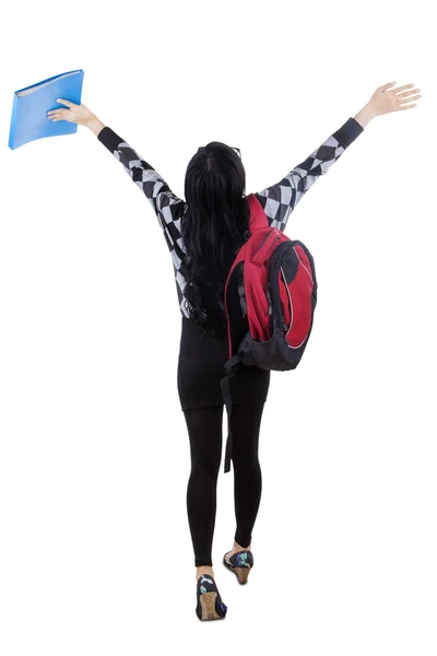 Cheerful student feeling free — Stock Photo, Image