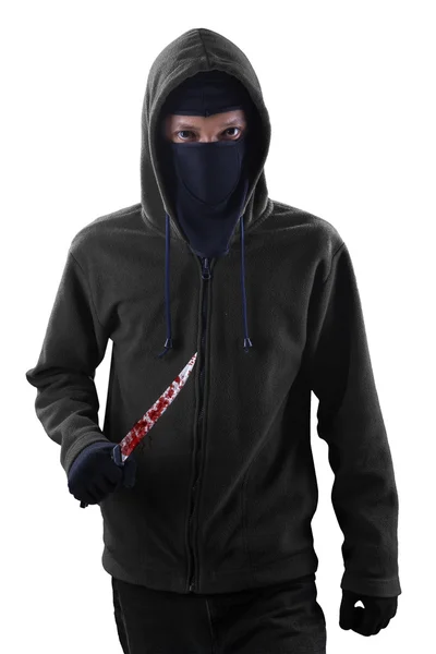 Gyilkos véres késsel — Stock Fotó #51414105