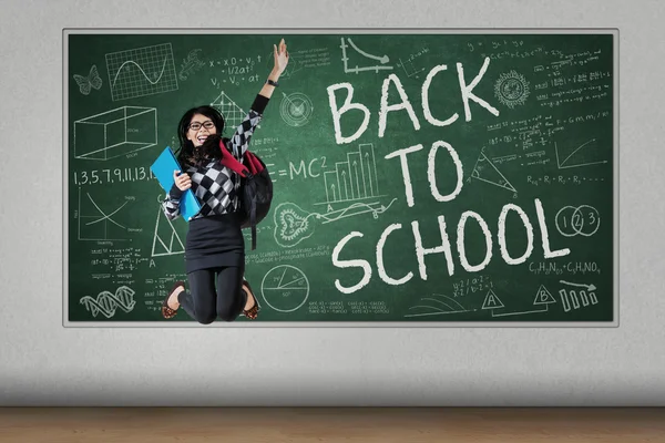 Student celebrate back to school — Stock Photo, Image