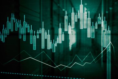 Sanal ekran arkaplanı olan şamdan grafiğini kapat ve fiyatın hızla düştüğünü göster