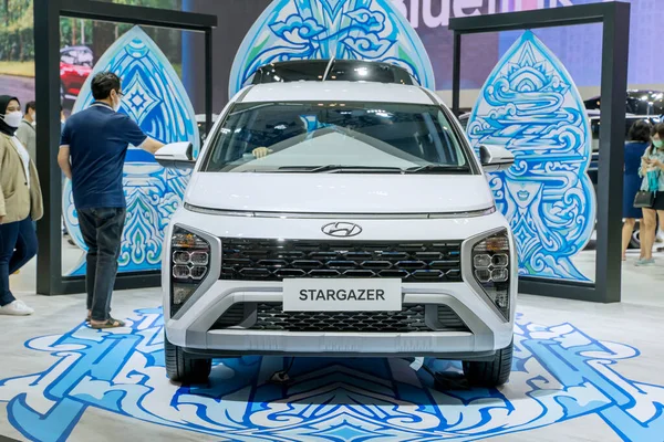 Tangerang Indonésie Août 2022 Hyundai Stargazer Voiture Avec Batik Art — Photo
