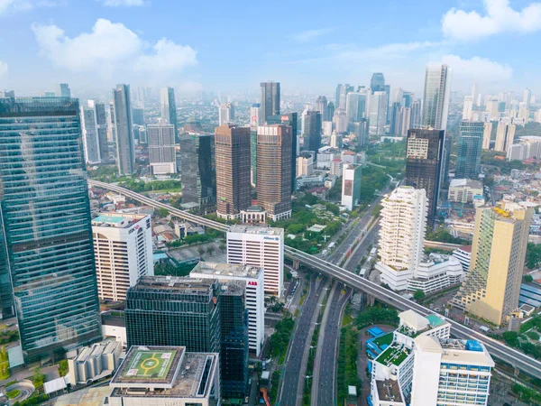 Jakarta Індонезія Серпня 2022 Чудові Краєвиди Міста Джакарта Під Час — стокове фото