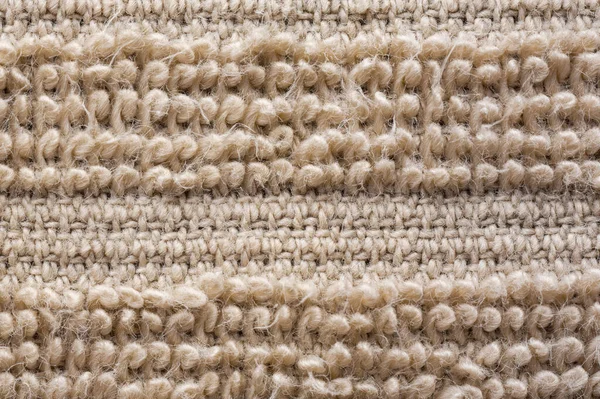 Makro Aus Weichem Textil Nahaufnahme Aus Kurzflorigem Braunem Teppich Gewebt — Stockfoto