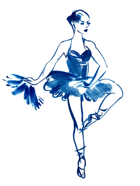 Illustration ballerina dance — Stockfoto