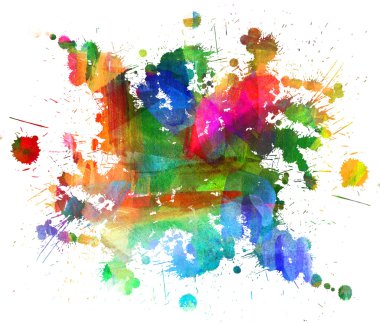 Abstract oil painting clipart