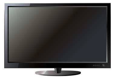 TV flat screen lcd clipart