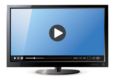 geniş ekran lcd monitör önden görünümü