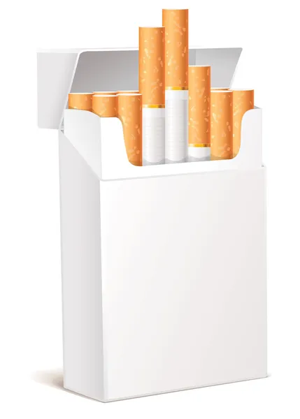 Embalagem de cigarro 3d — Vetor de Stock