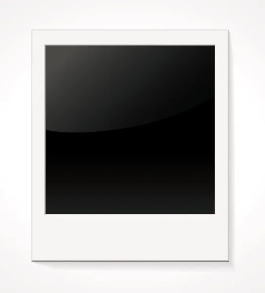 Üres csillogó fénykép test Polaroid — Stock Vector