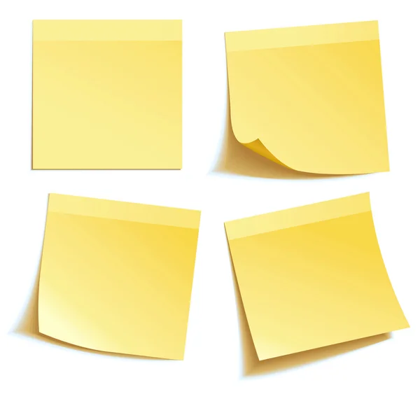 Κίτρινο βέργα Σημείωση — Διανυσματικό Αρχείο