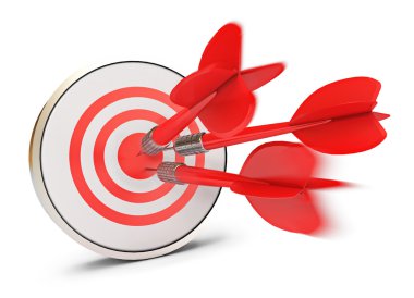 doğrudan Bullseye isabet Dart