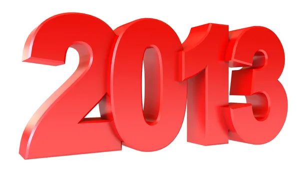 Red new year 2013 — Stock Photo, Image