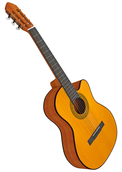 Gitara klasyczna, gitara akustyczna — Zdjęcie stockowe