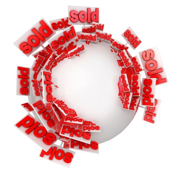 Verkauft. Symbol — Stockfoto