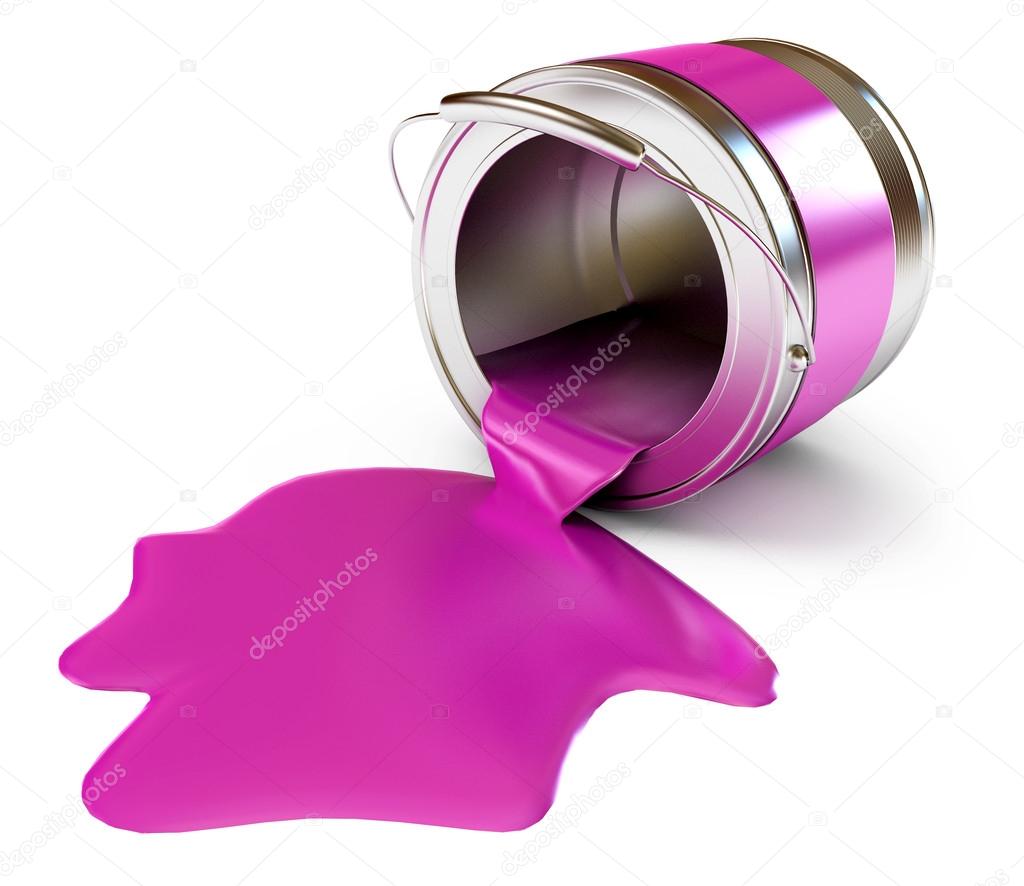 spilled paint can