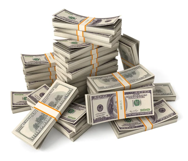 Stack of dollars — Stock Photo, Image