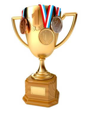 Altın, gümüş ve bronz madalya ile kazanan Gold Kupası