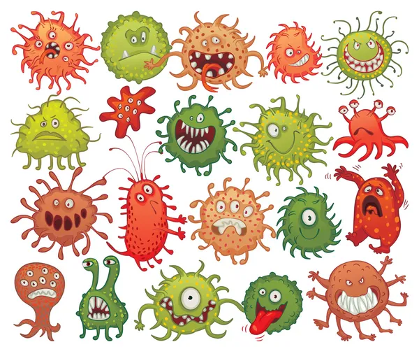 Bacteria. Set — Stock Vector