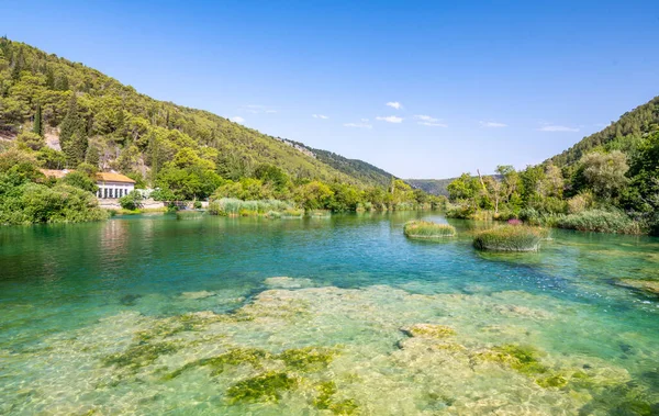 Водоспади Скрадинському Буку Національний Природний Парк Крка Хорватія Потік Води — стокове фото