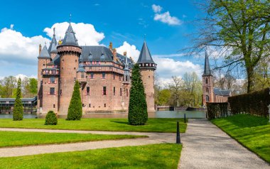 Haar Utrecht Kalesi, Hollanda 'nın Kasteel de Haar Kalesi manzarası Utrecht Hollanda' da yer almaktadır.