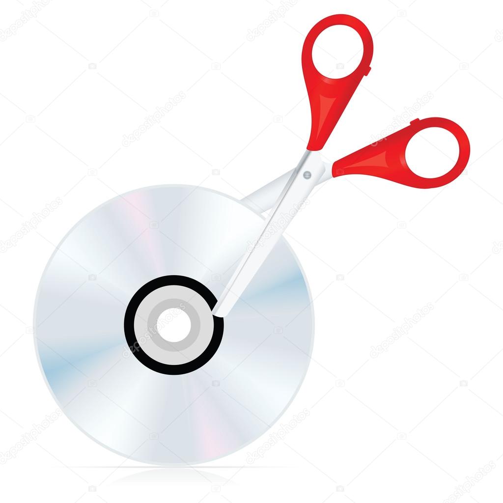 Disk cutting icon