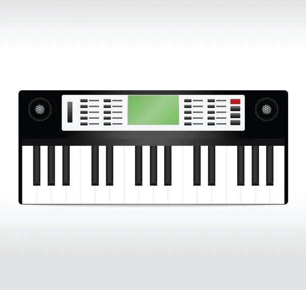 Black synthesizer — Stock Vector