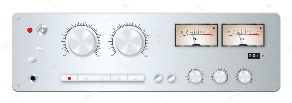 Analog audio device panel