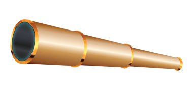 Spyglass yıldız ve arka plan üzerinde yat