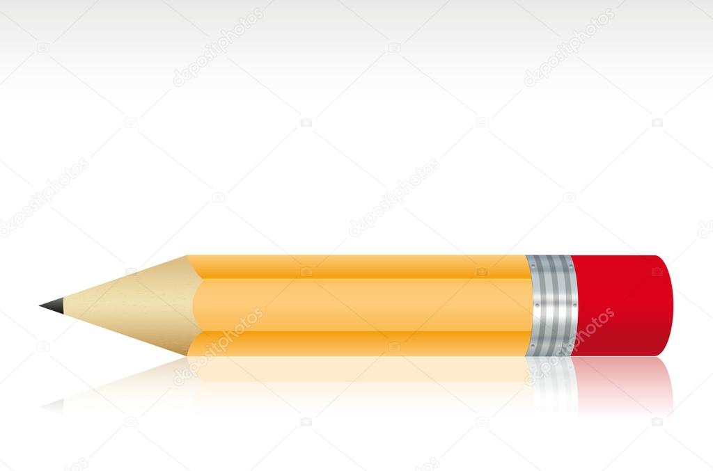 Isolated small pencil