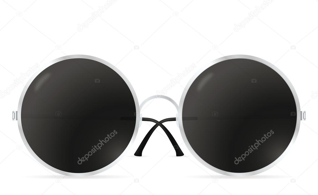 Glasses with round lenses