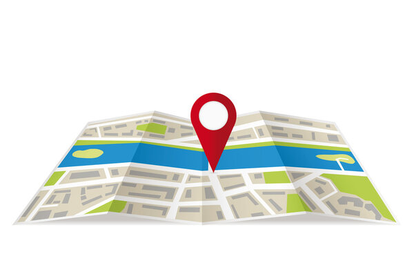 Навигационная карта с указателем
