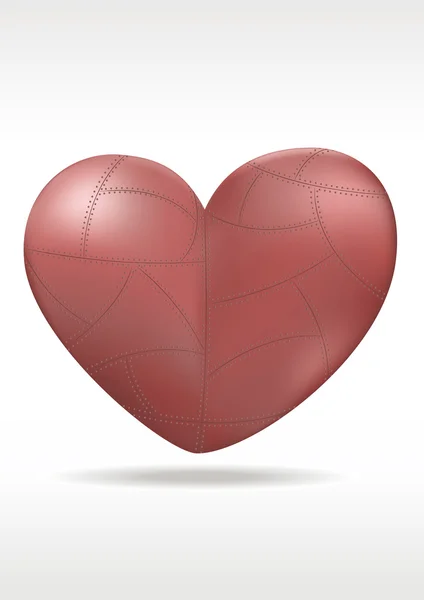 Corazón metálico — Archivo Imágenes Vectoriales