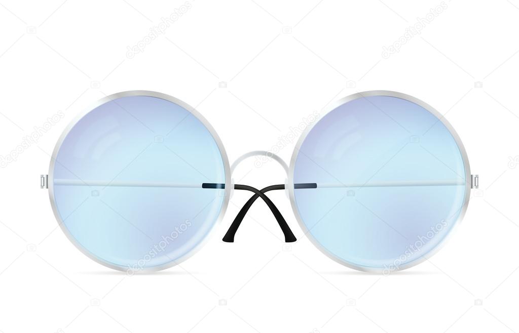 Glasses with round lenses
