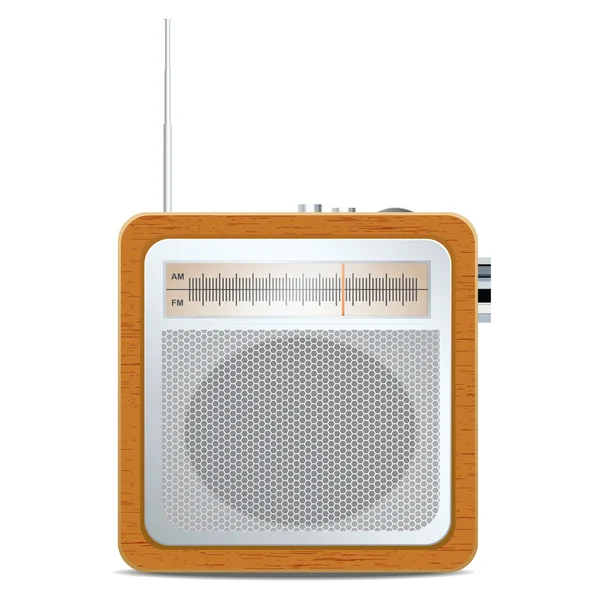 Radio rétro carrée — Image vectorielle