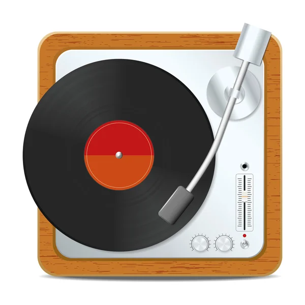 Square turntable — Stock Vector