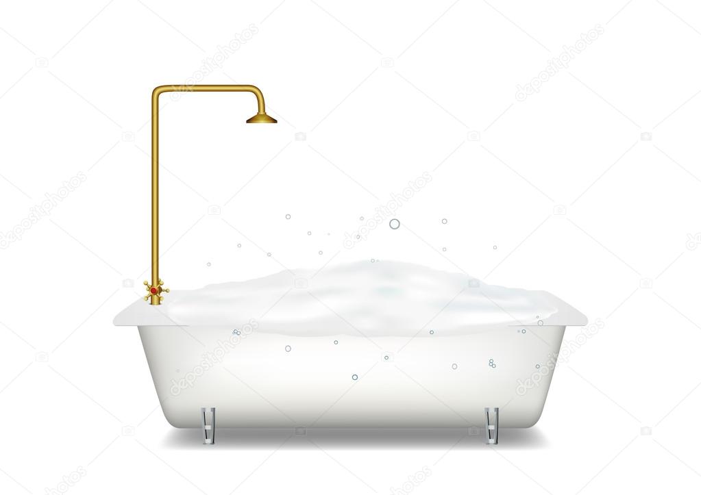 Bath with soap