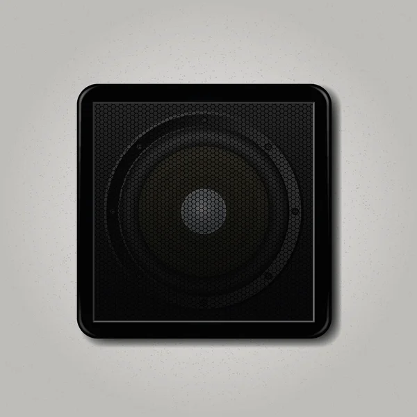 Square speaker icon — Stock Vector