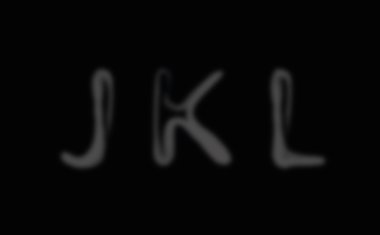duman alfabe font. harf j-k