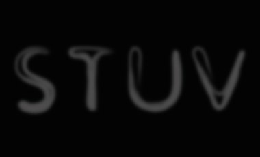 duman alfabe font. harf s-v