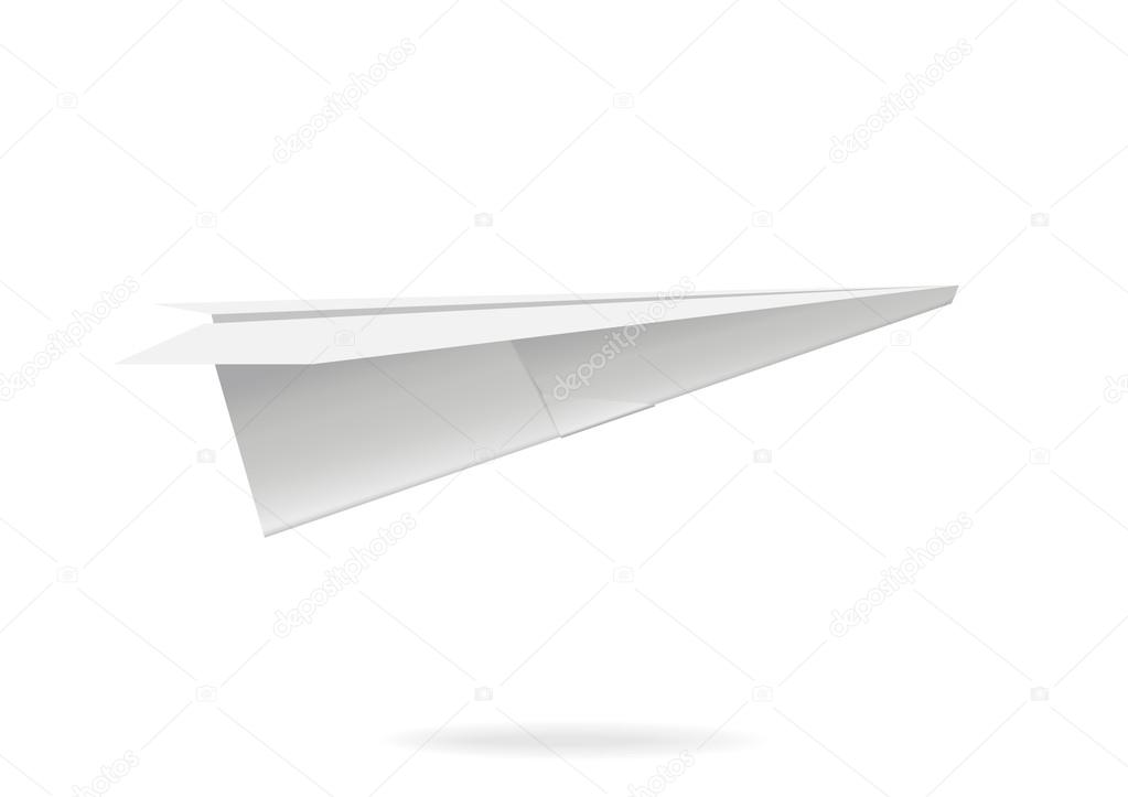 Colorful paper airplane