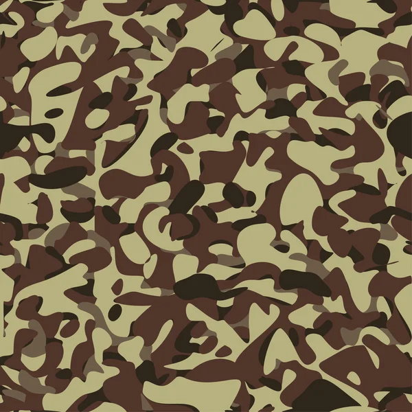 Military camouflage brown pattern — Stock Vector