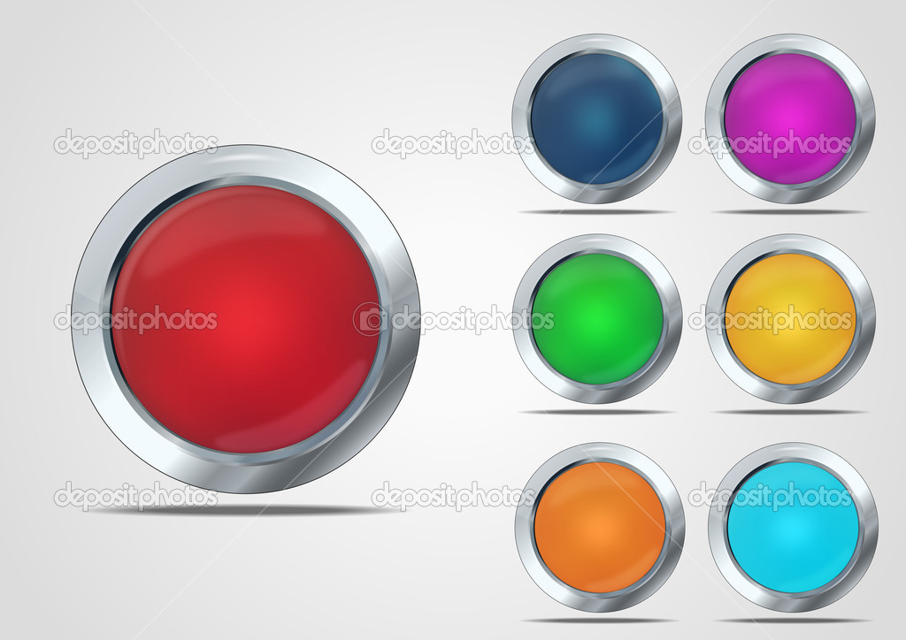 Glass button set