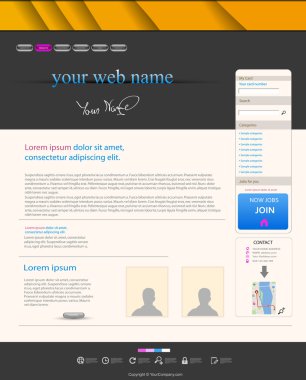 Web tasarım modern şablonu