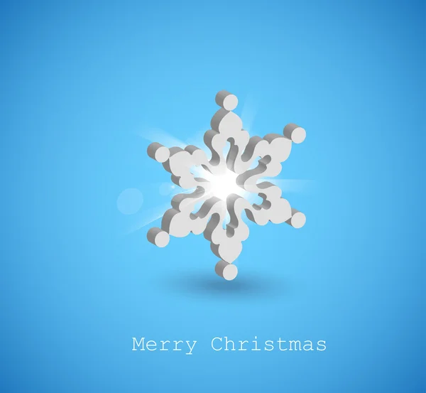 Simple Snowflake concept — Stock Vector