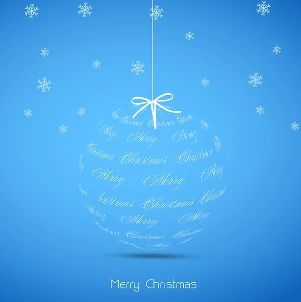 Simple vector christmas baubles — Stock Vector
