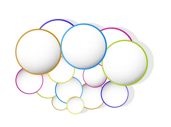 Cercle bannière de couleur — Image vectorielle