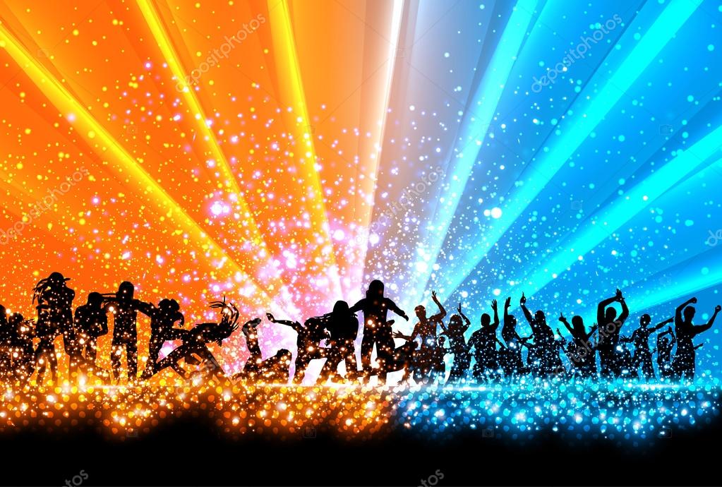 Silhouettes of dancing background Stock Vector Image by ©vectorguru ...