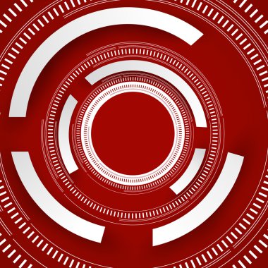 Soyut teknoloji daireleri vektör arkaplanı